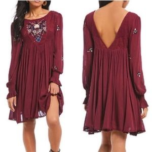 NWT Free People Dress in Plum